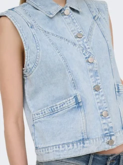 ONLKENNEDY Veste en jean sans manches