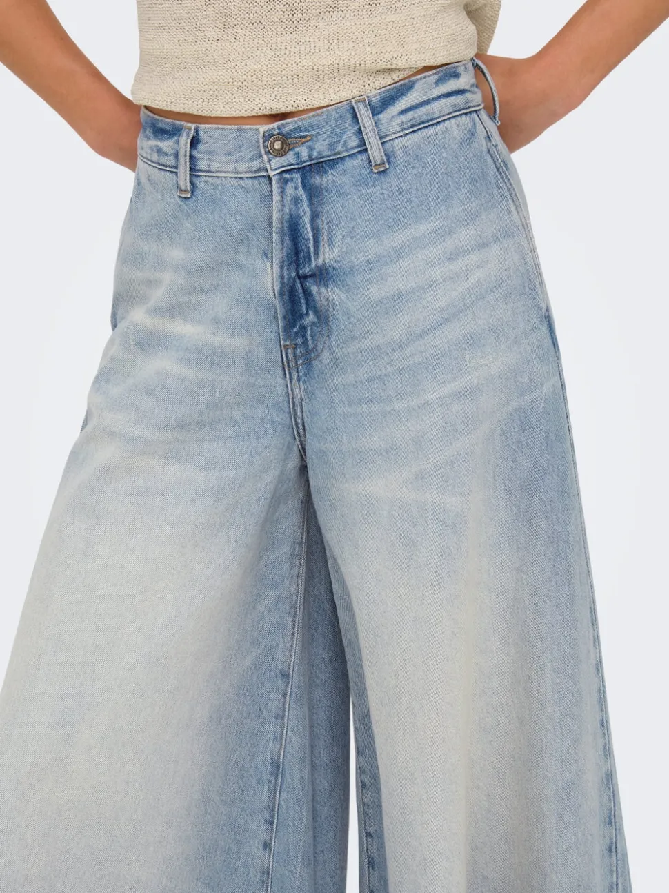ONLLA Taille haute Wide Leg Fit Long Jeans