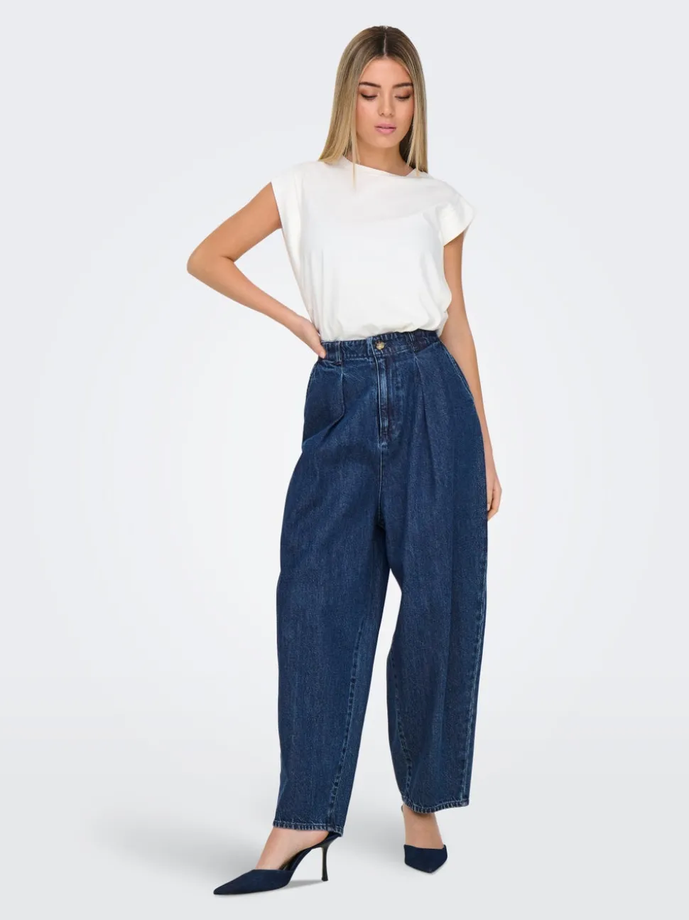 ONLLERIN Taille haute Balloon Fit Jeans
