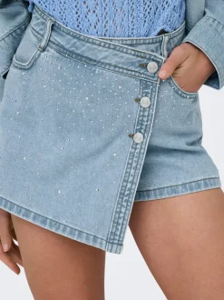 ONLLESLY Jean Jupe en denim Jupe courte