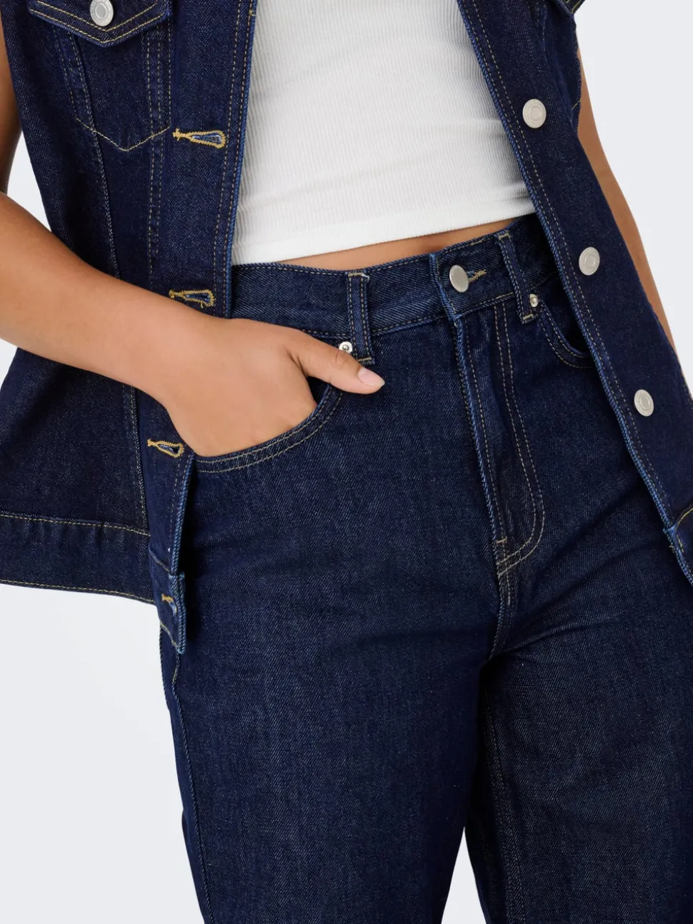ONLLINEA Taille haute Wide Leg Fit Jeans