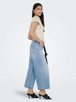 ONLLORAN Taille moyenne Wide Leg Fit Jeans