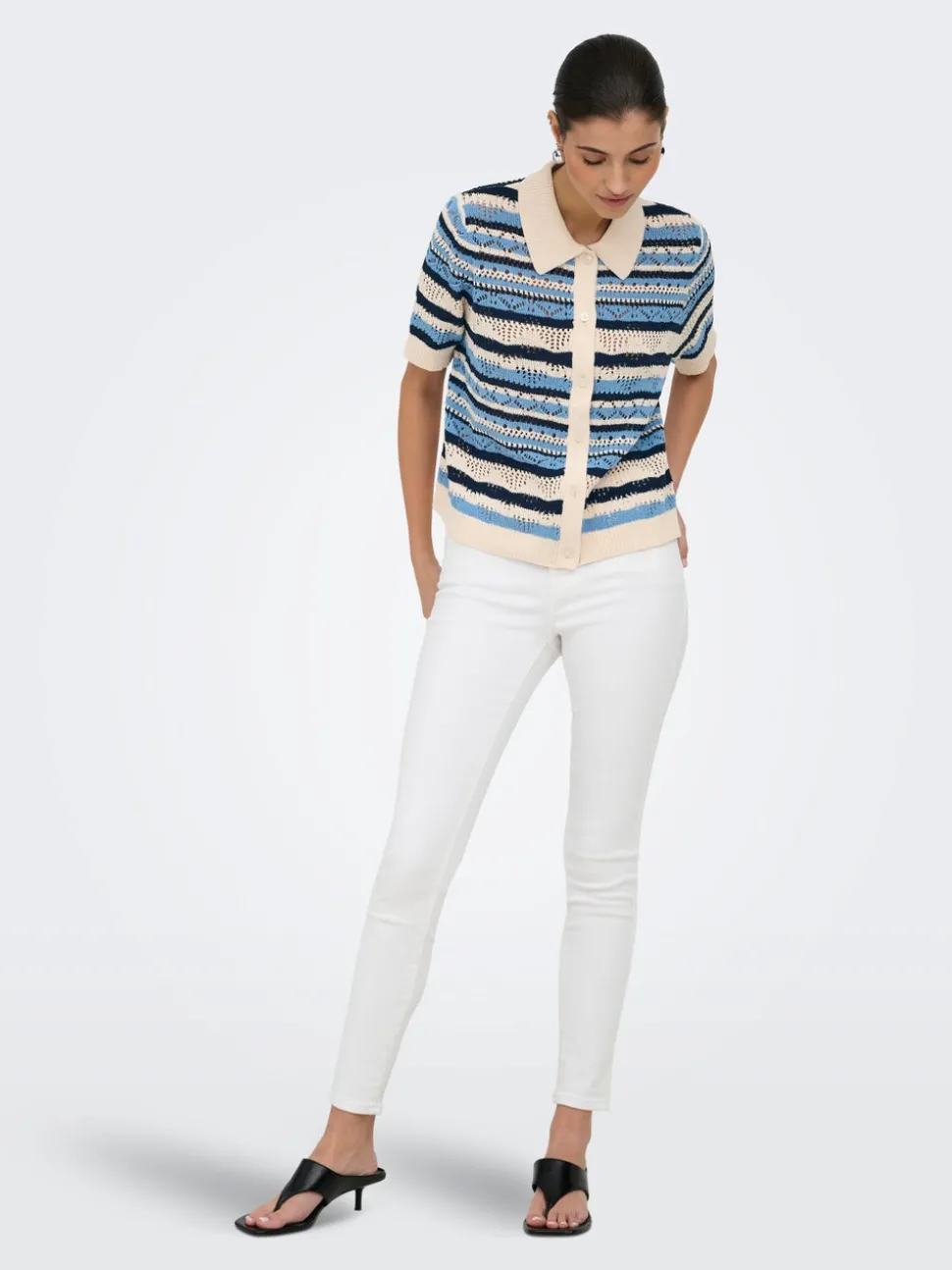 ONLLULA Col polo en maille