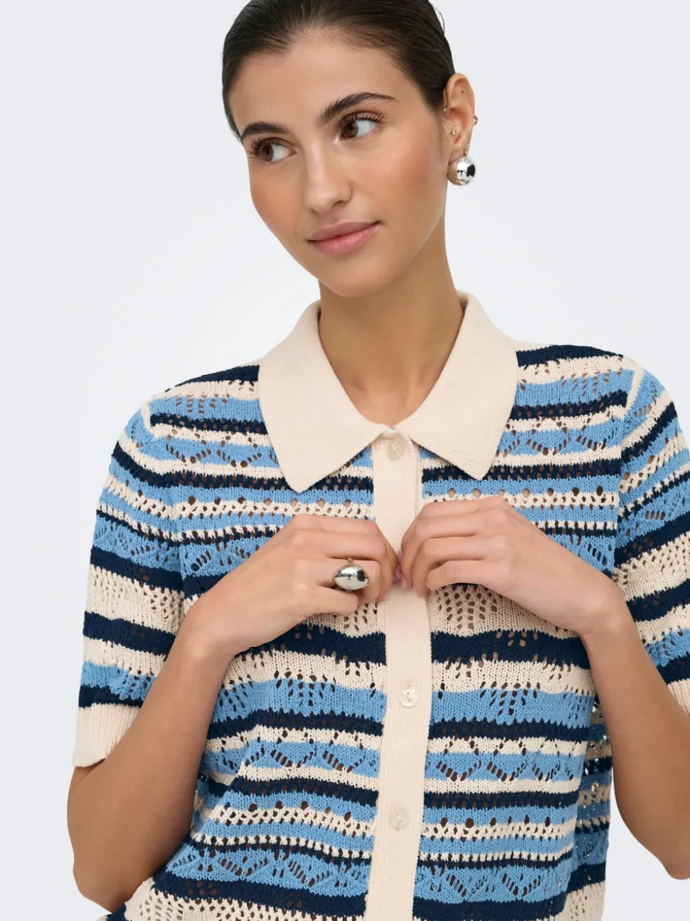 ONLLULA Col polo en maille