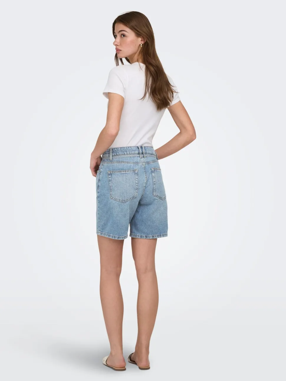 ONLLUMI Taille moyenne Wide Leg Fit Short en denim