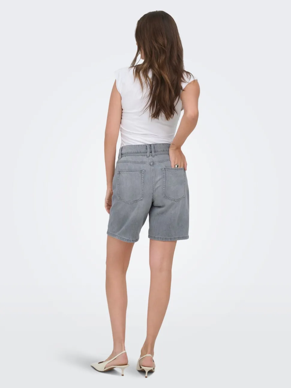 ONLLUMI Taille moyenne Wide Leg Fit Short en denim