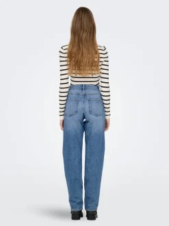 ONLLUMI Taille moyenne Mom Fit Jeans