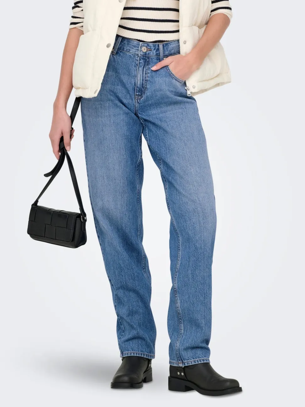 ONLLUMI Taille moyenne Mom Fit Jeans