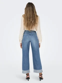 ONLMADDIE Taille haute Wide Leg Fit Jeans