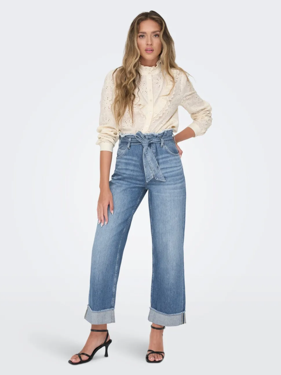 ONLMADDIE Taille haute Wide Leg Fit Jeans