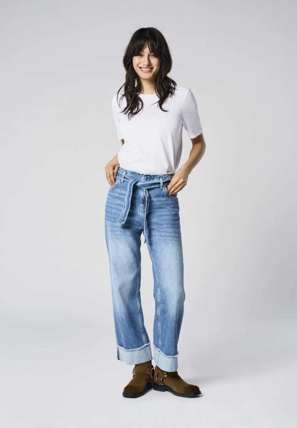 ONLMADDIE Taille haute Wide Leg Fit Jeans