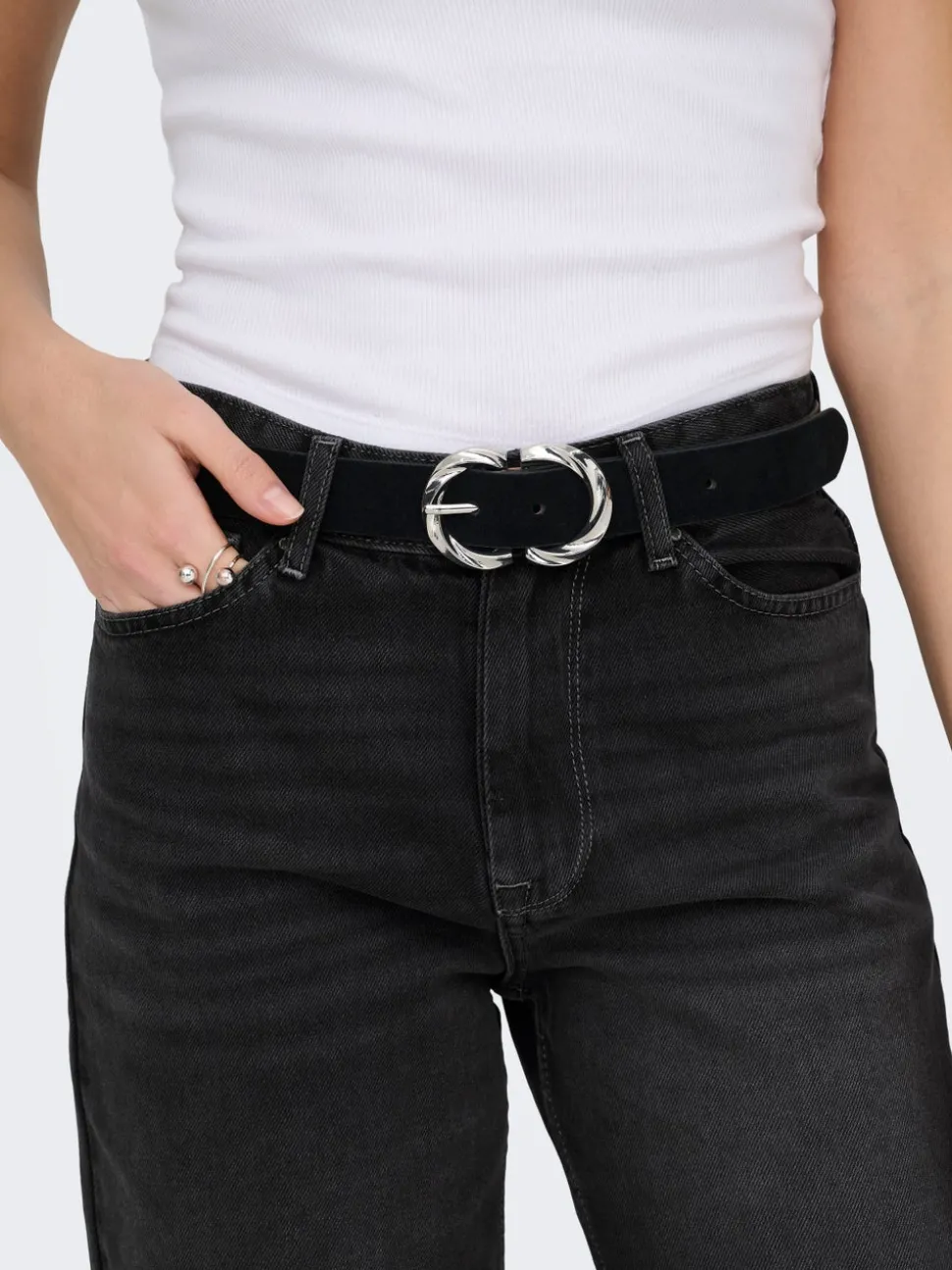 ONLMADDIE-O Taille haute Wide Leg Fit Jeans