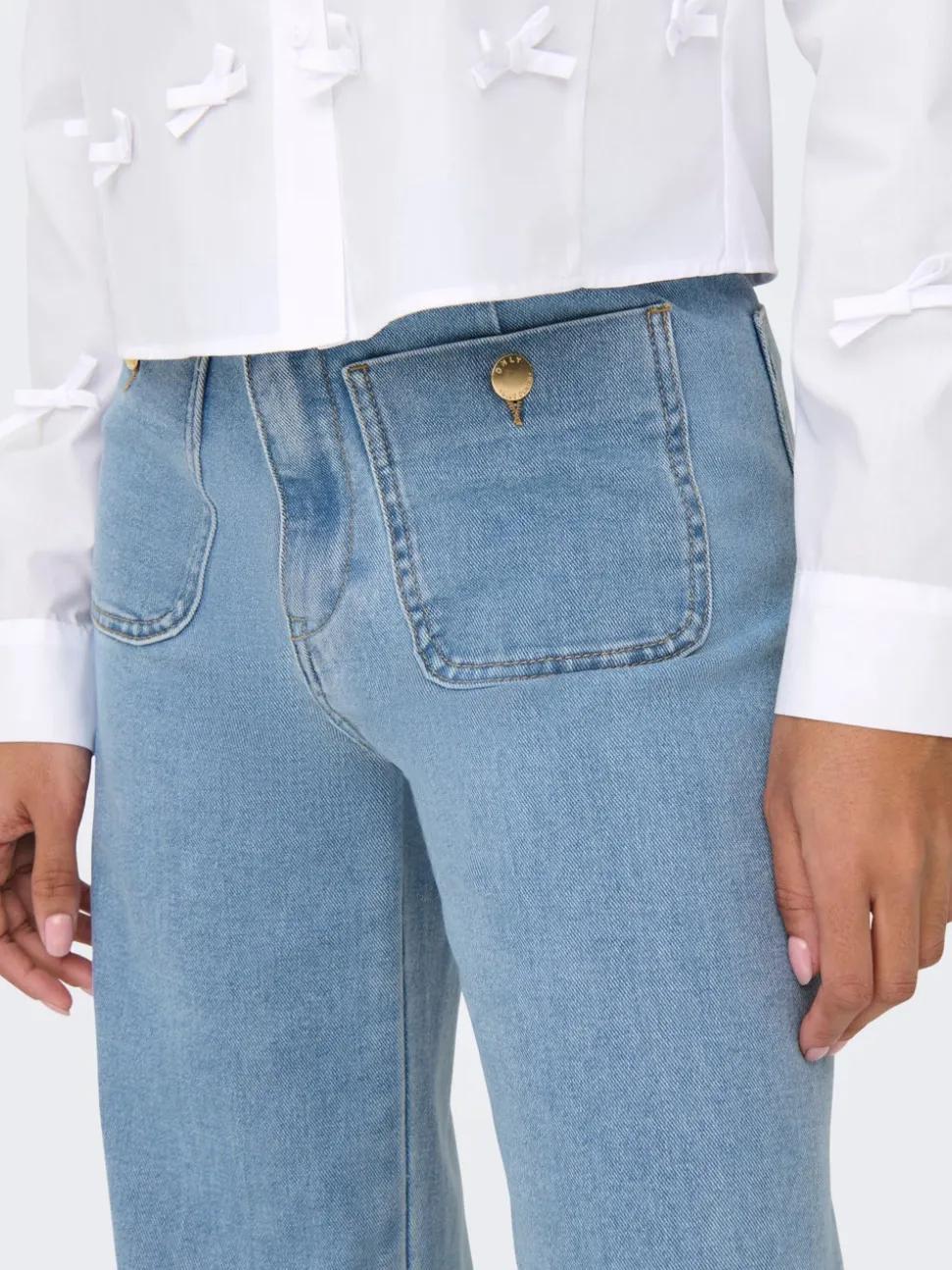 ONLMADELINE Taille haute Wide Leg Fit Jeans
