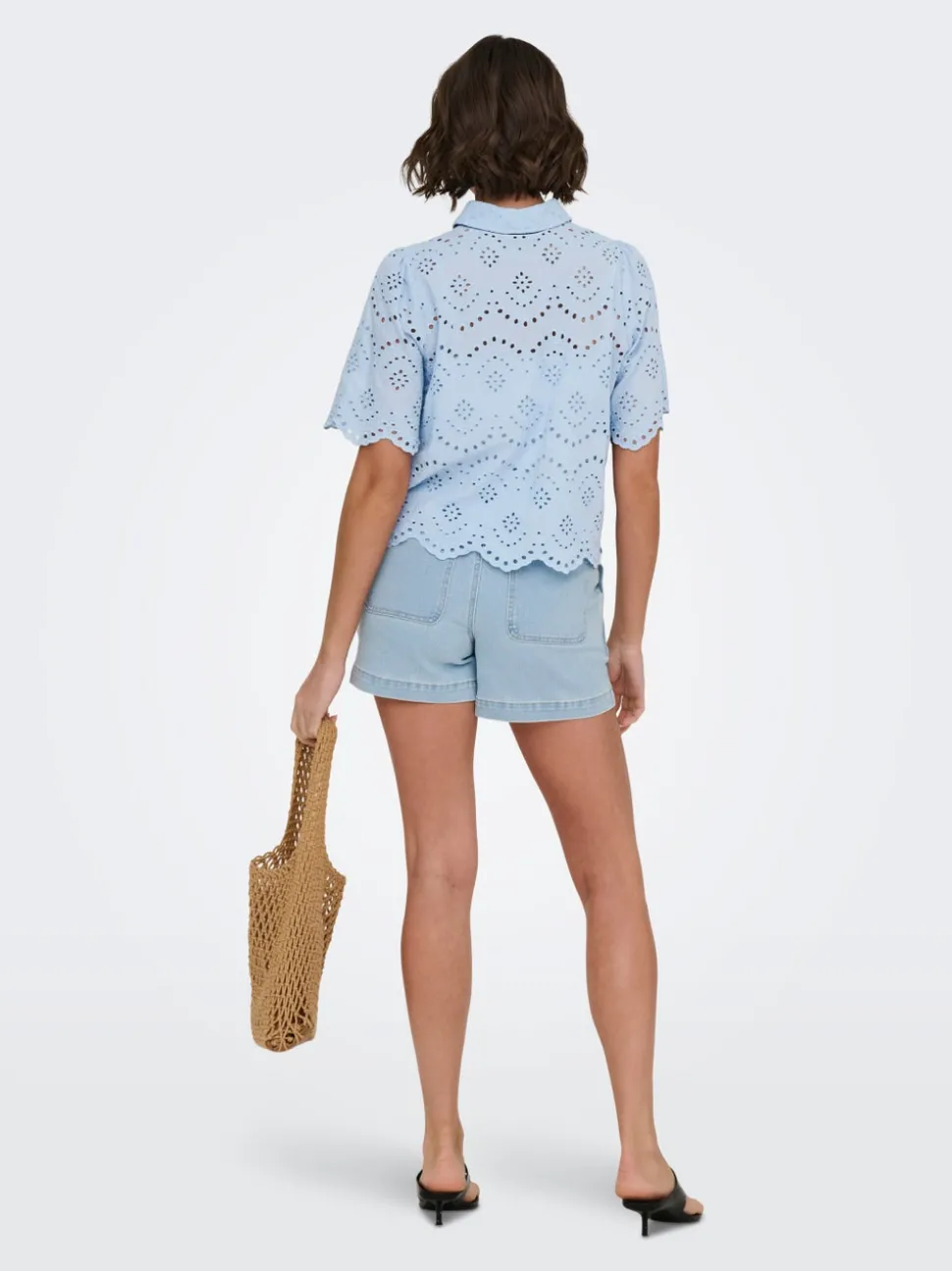 ONLMADELINE Taille haute Regular Fit Short en denim