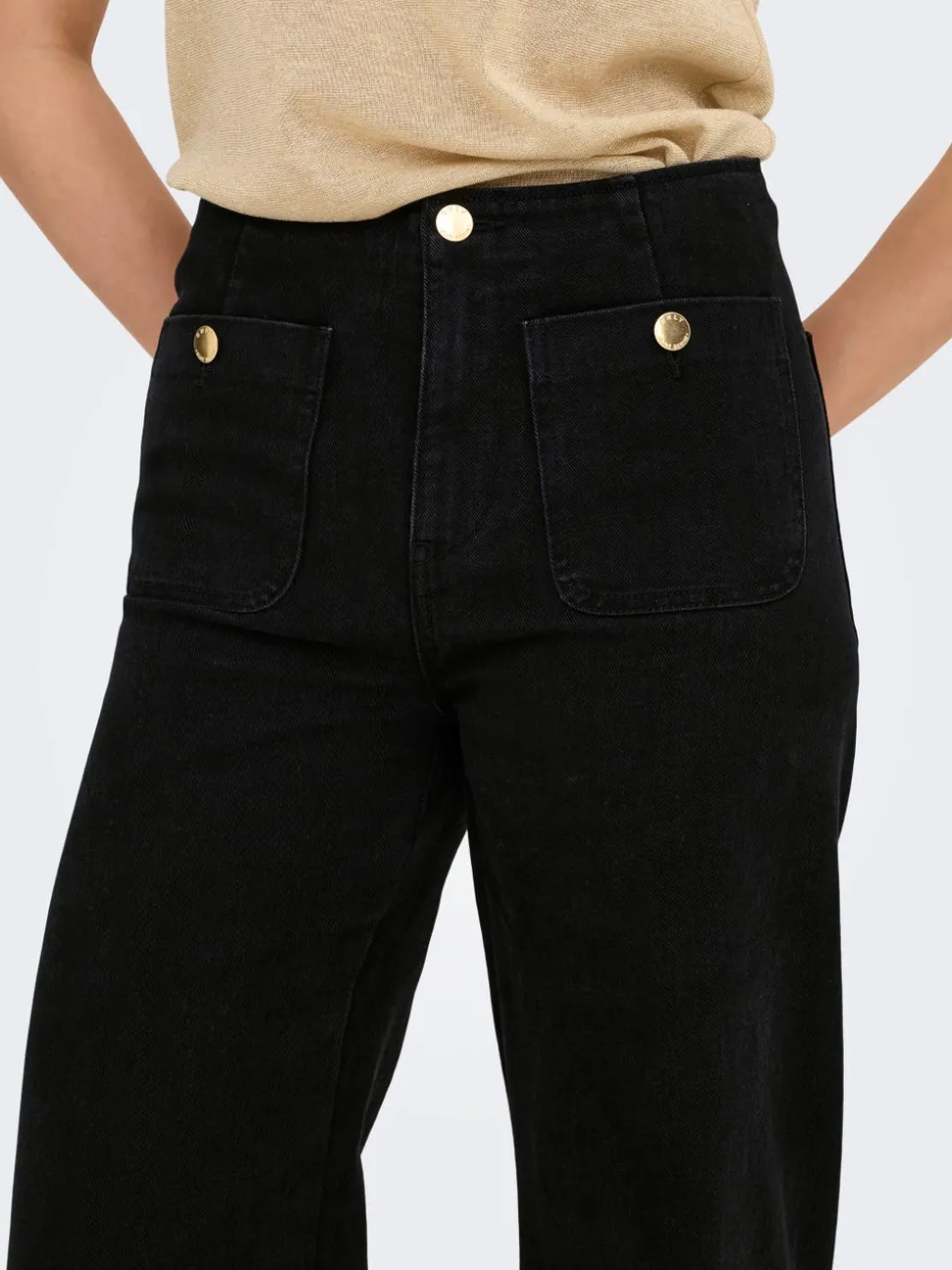 ONLMADELINE Taille haute Wide Leg Fit Jeans