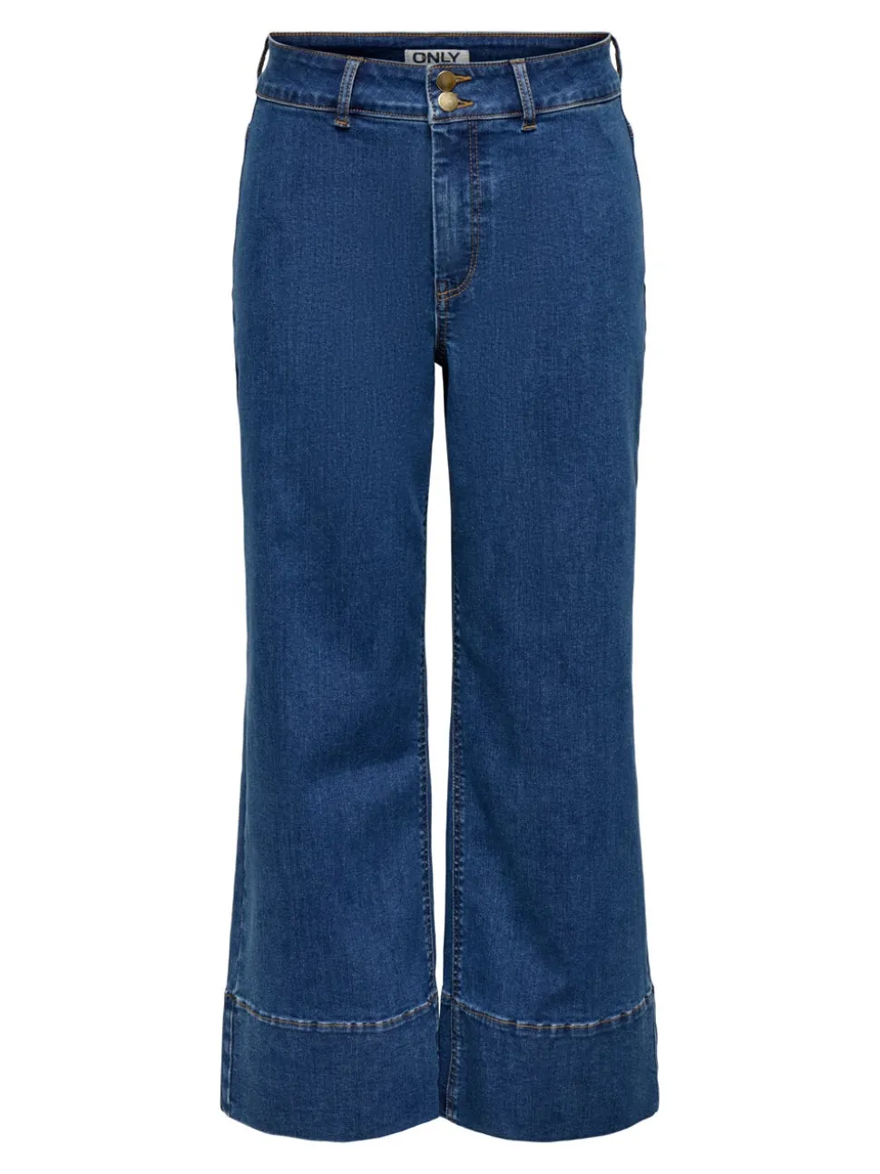 ONLMADISON Taille haute Wide Leg Fit Court Jeans