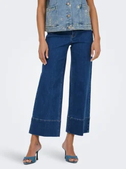 ONLMADISON Taille haute Wide Leg Fit Court Jeans