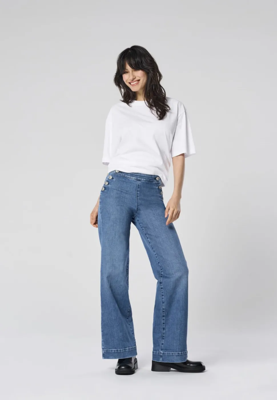 ONLMADISON Taille haute Wide Leg Fit Jeans