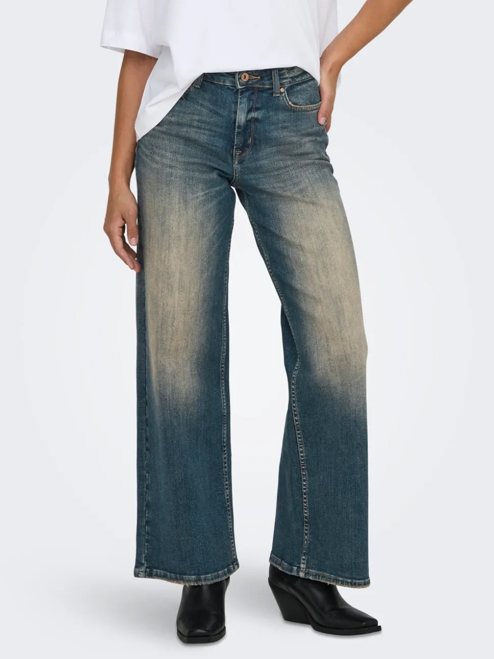 ONLMADISON Taille haute Wide Leg Fit Jeans