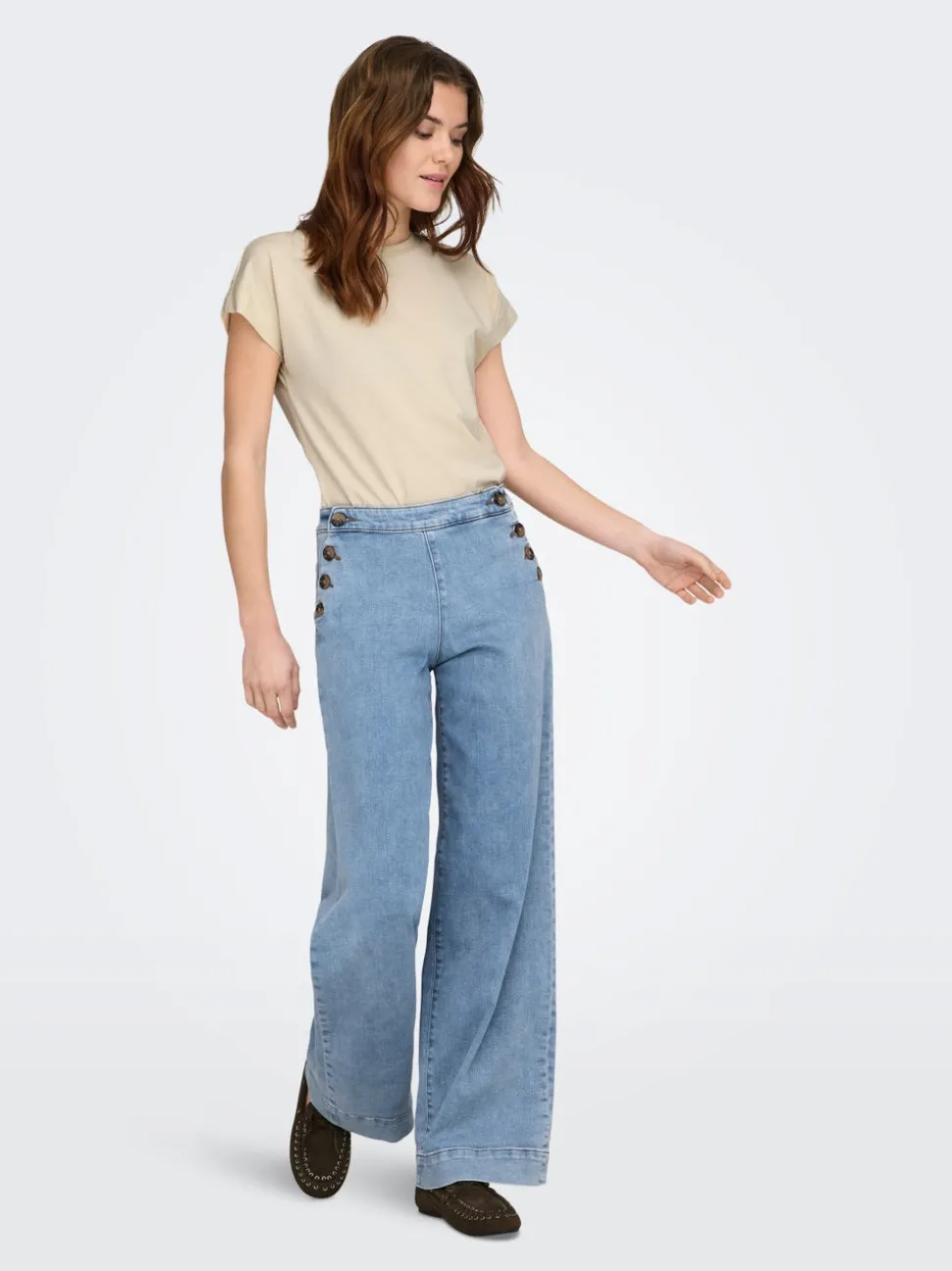 ONLMADISON Taille haute Wide Leg Fit Jeans