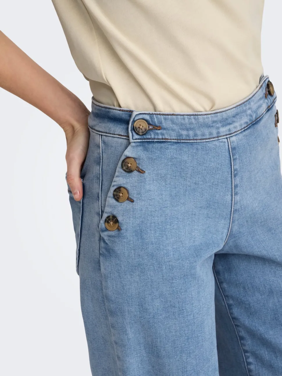 ONLMADISON Taille haute Wide Leg Fit Jeans