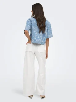 ONLMADISON-SILLE Taille haute Wide Leg Fit Jeans