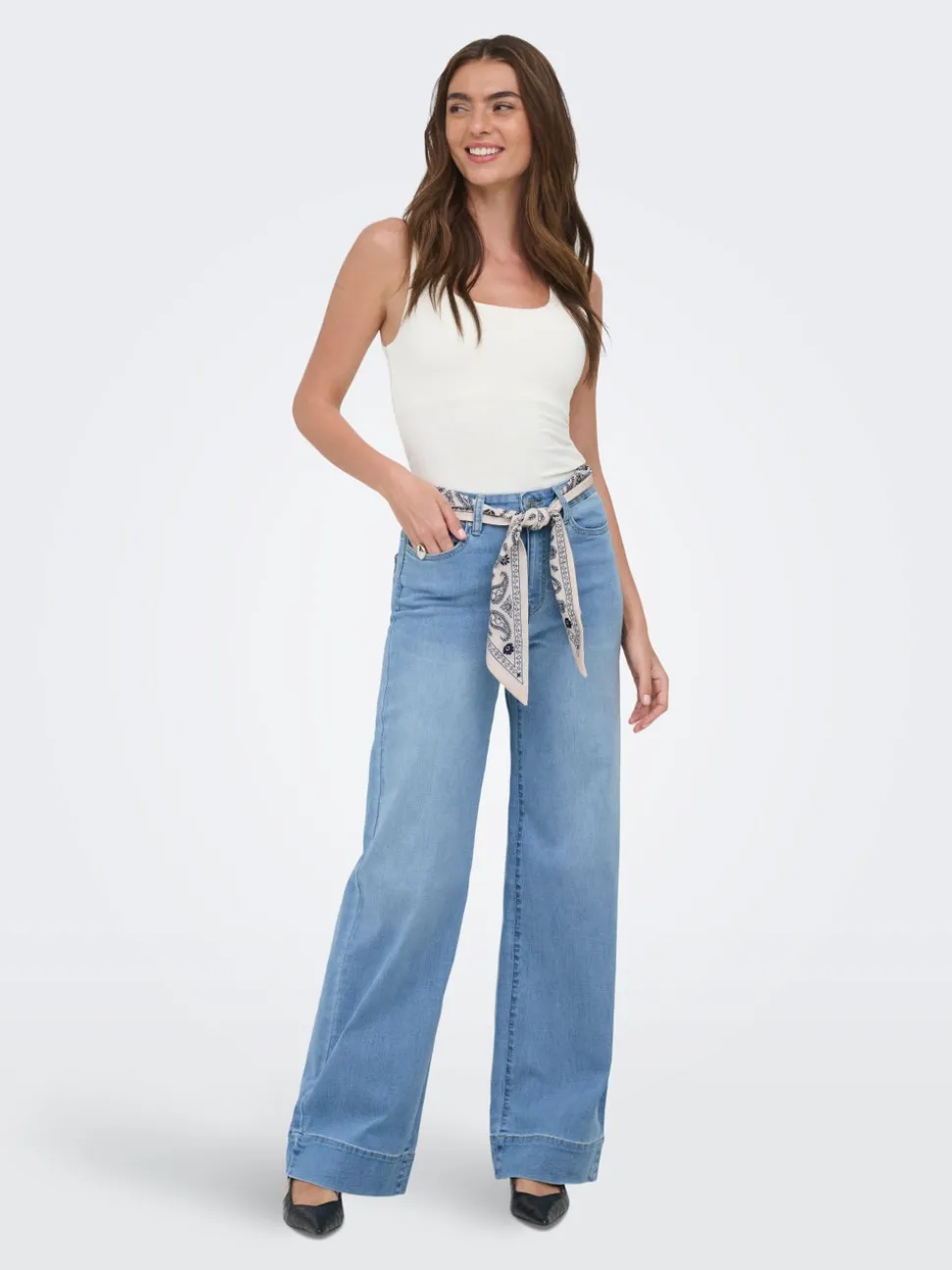 ONLMADISON Taille haute Wide Leg Fit Jeans