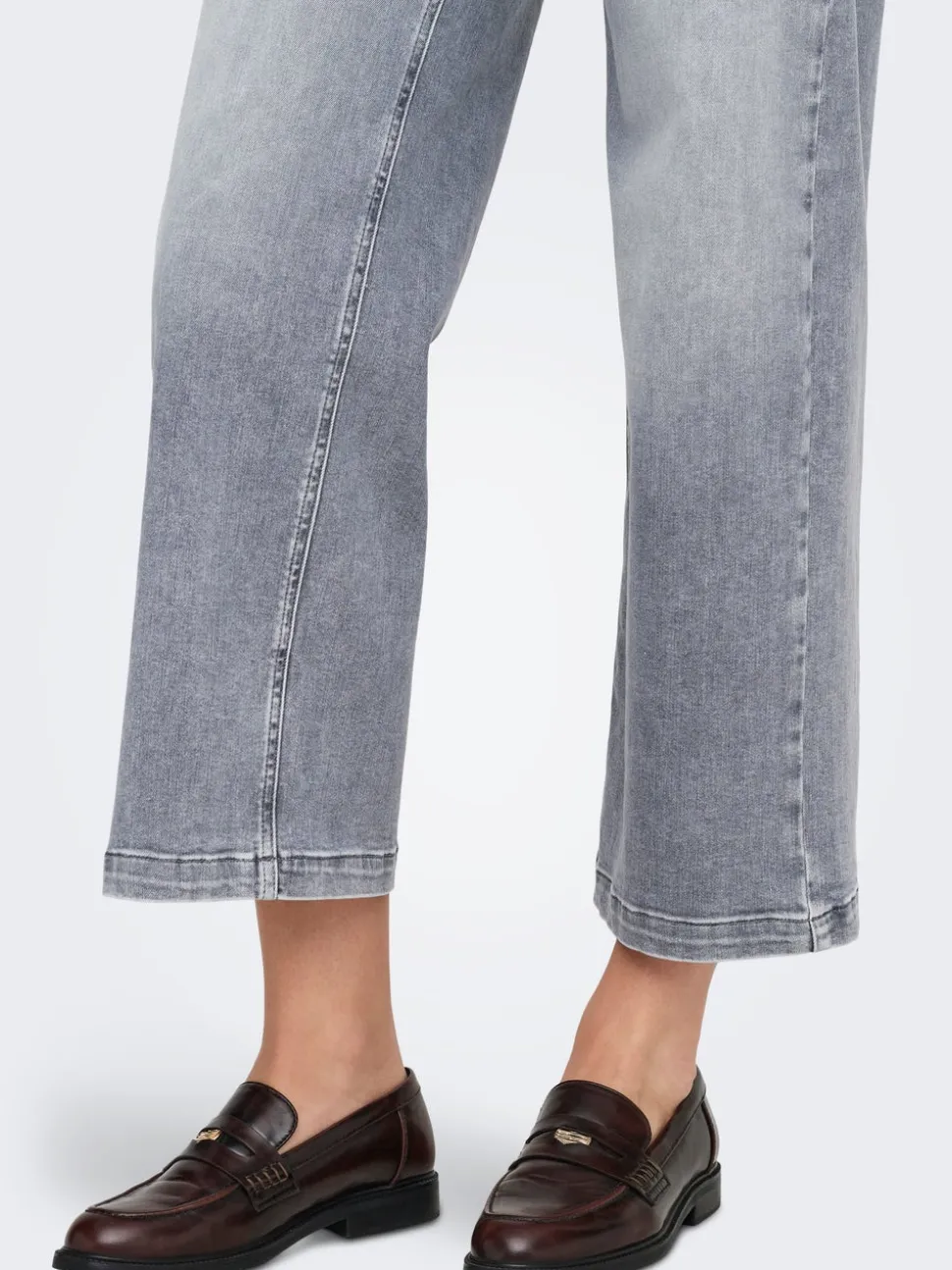 ONLMADISON Taille haute Wide Leg Fit Court Jeans
