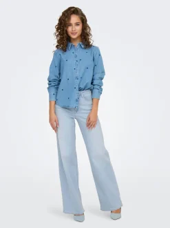 ONLMADISON Taille haute Wide Leg Fit Jeans