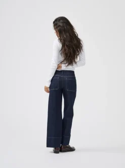 ONLMADISON Taille haute Wide Leg Fit Court Jeans