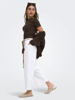 ONLMADISON Taille haute Wide Leg Fit Court Jeans