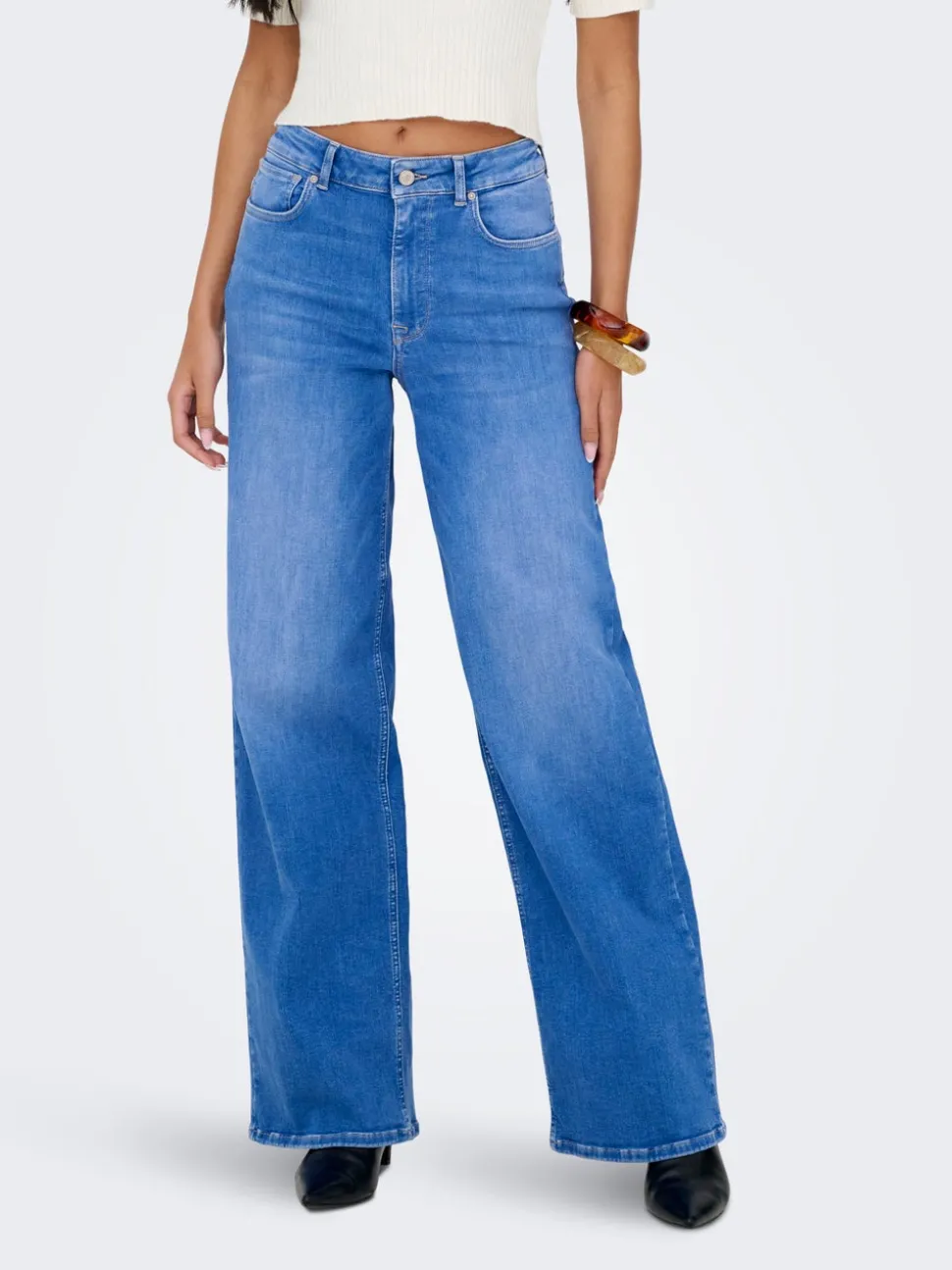 ONLMADISON Taille haute Wide Leg Fit Jeans