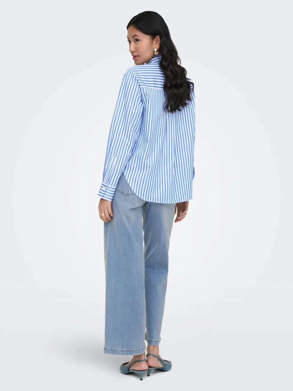 ONLMADISON Taille haute Wide Leg Fit Court Jeans