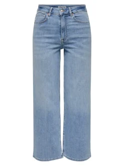 ONLMADISON Taille haute Wide Leg Fit Court Jeans