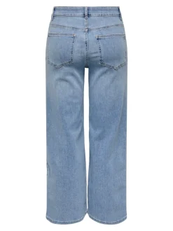 ONLMADISON Taille haute Wide Leg Fit Court Jeans