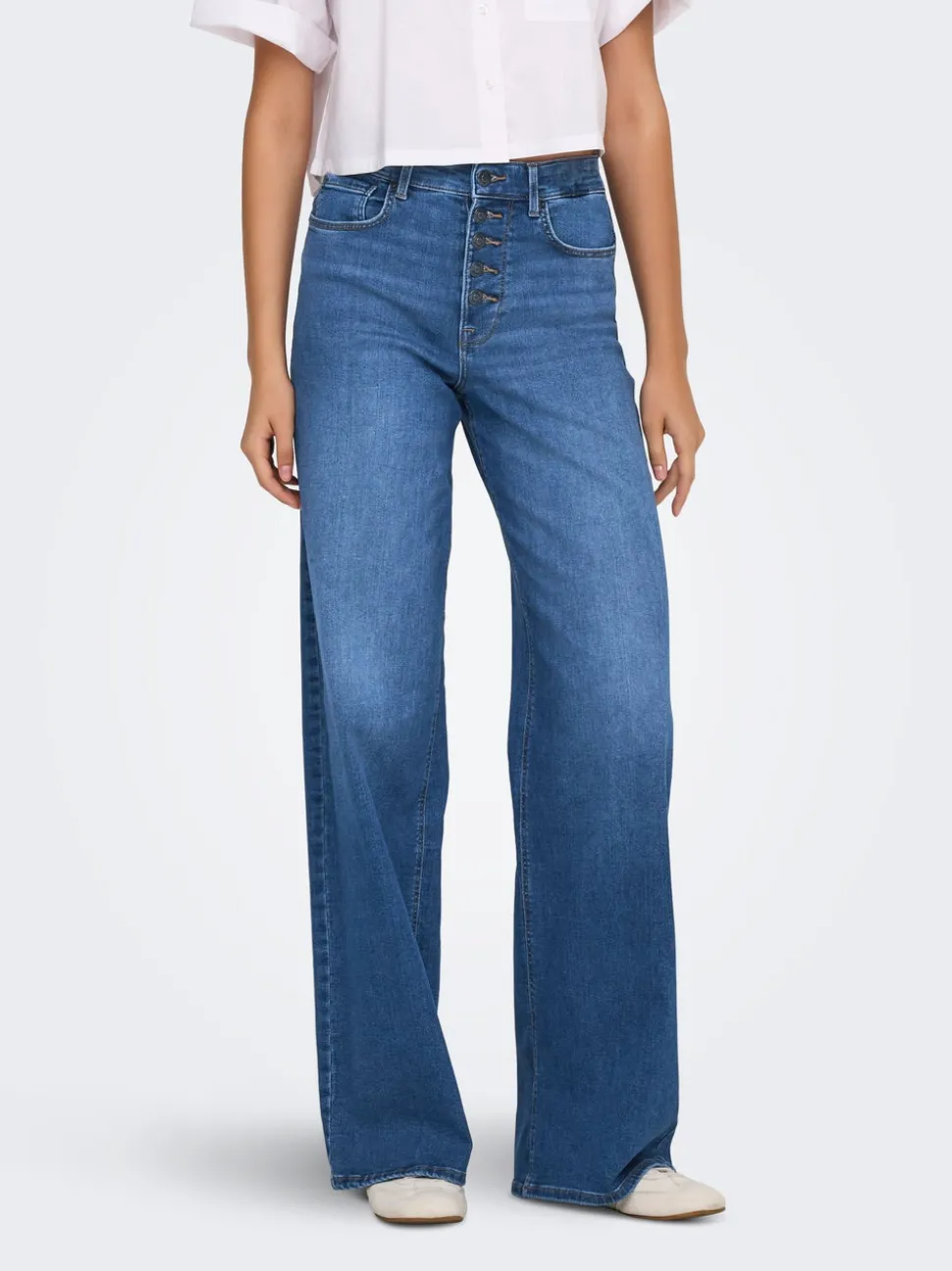 ONLMADISON Taille haute Wide Leg Fit Jeans