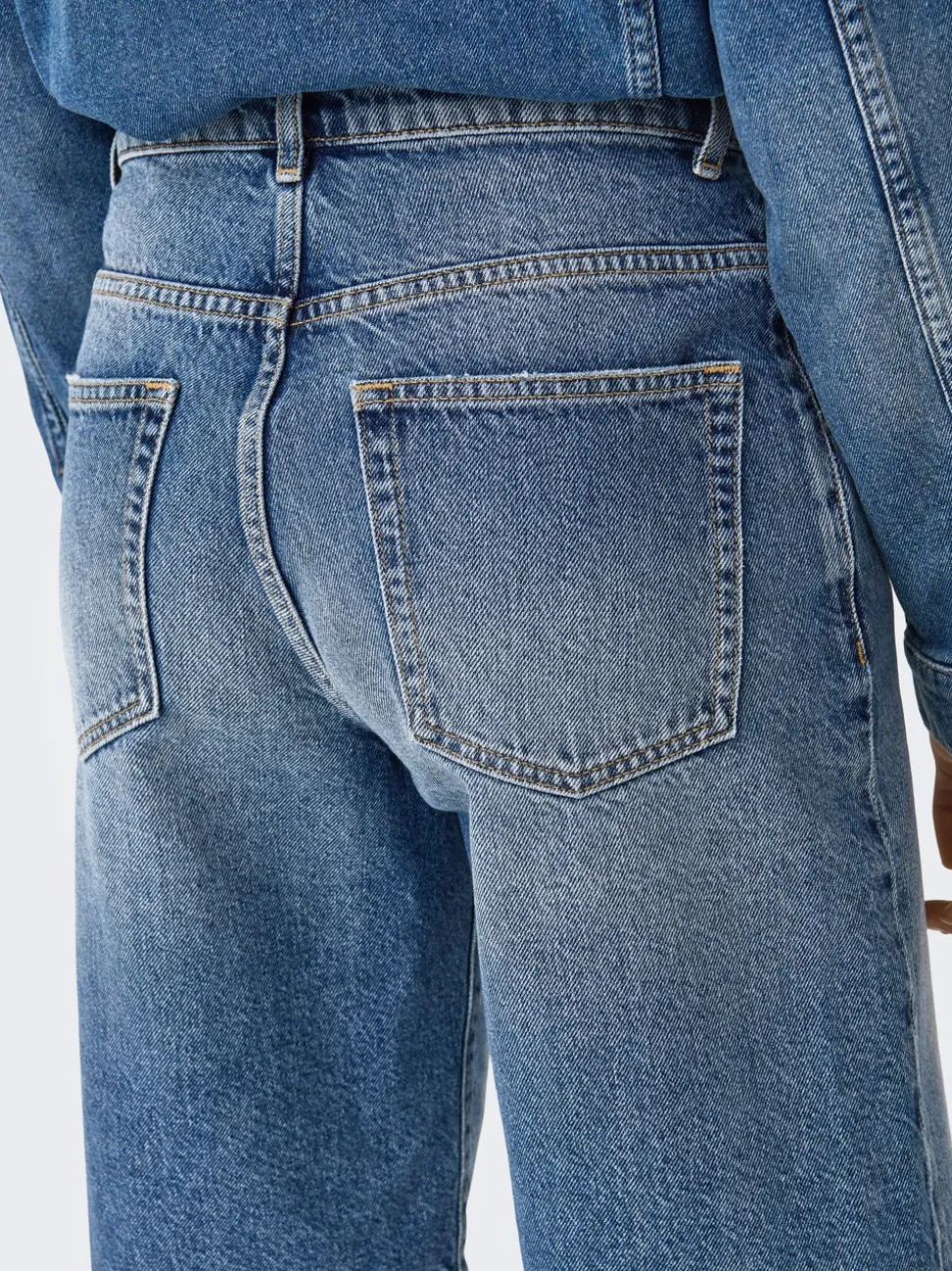 ONLMATE Taille moyenne Baggy Fit Short en denim