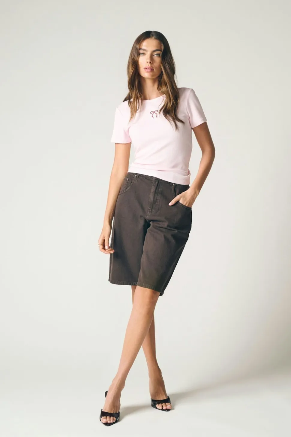 ONLMATE-SILLA Loose Fit Short en denim
