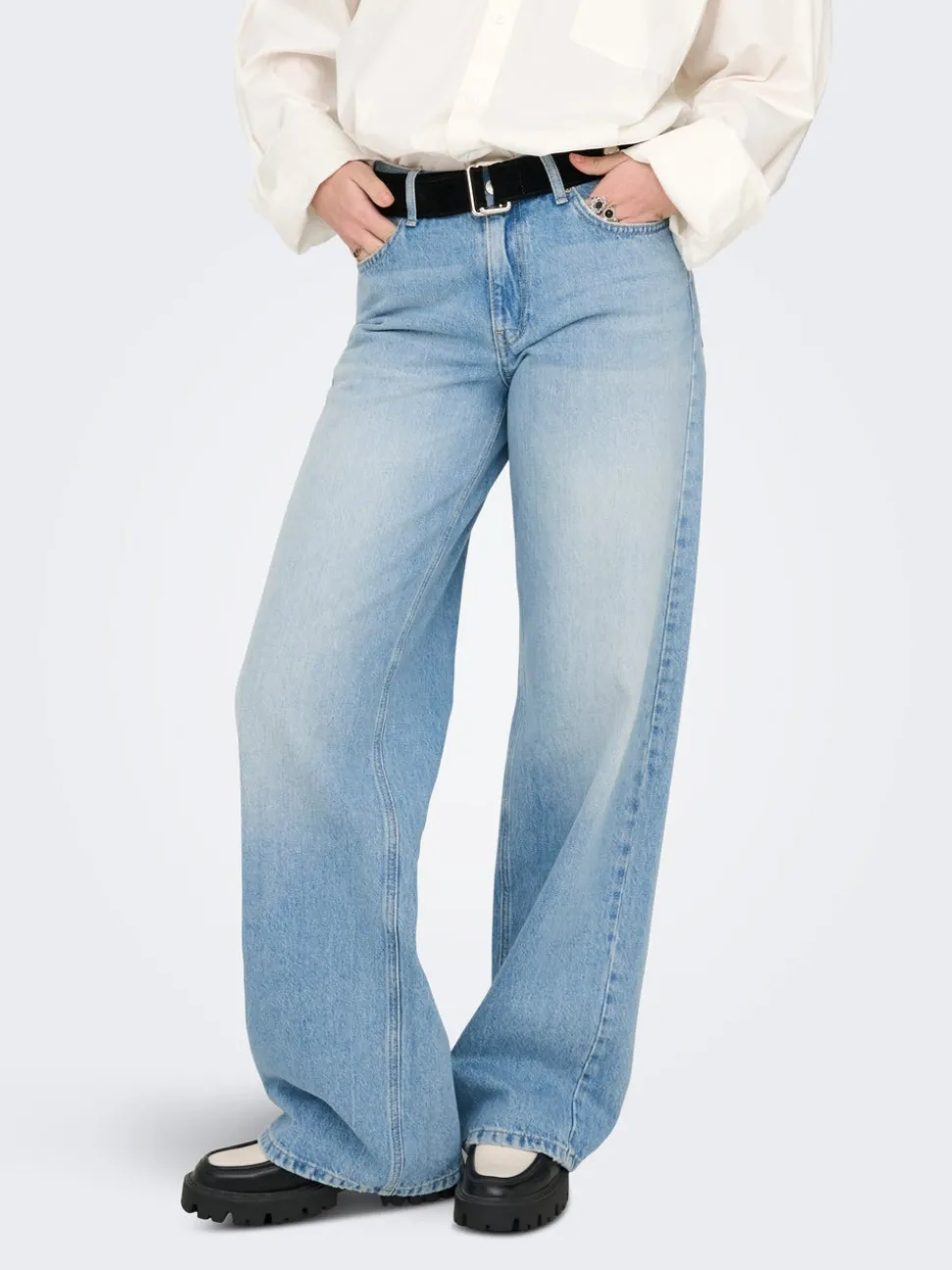 ONLMAYA Taille moyenne Wide Leg Fit Jeans