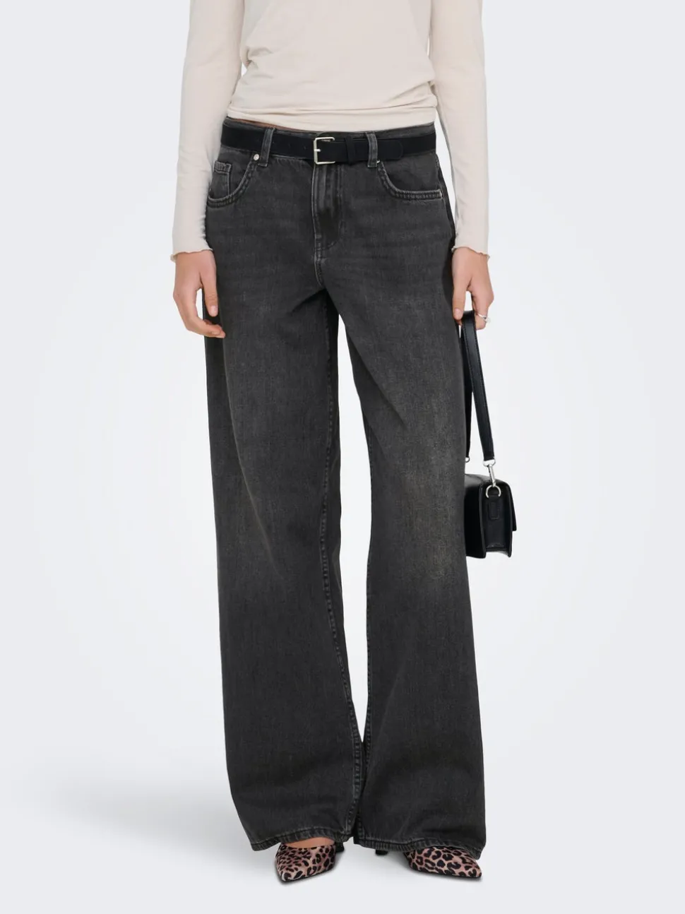 ONLMAYA Taille moyenne Wide Leg Fit Jeans