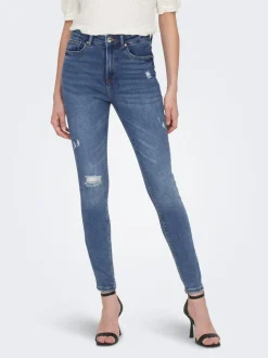 ONLMILA Taille haute Skinny Fit Longueur cheville Jeans