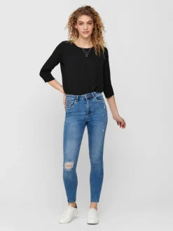 ONLMILA Taille haute Skinny Fit Longueur cheville Jeans