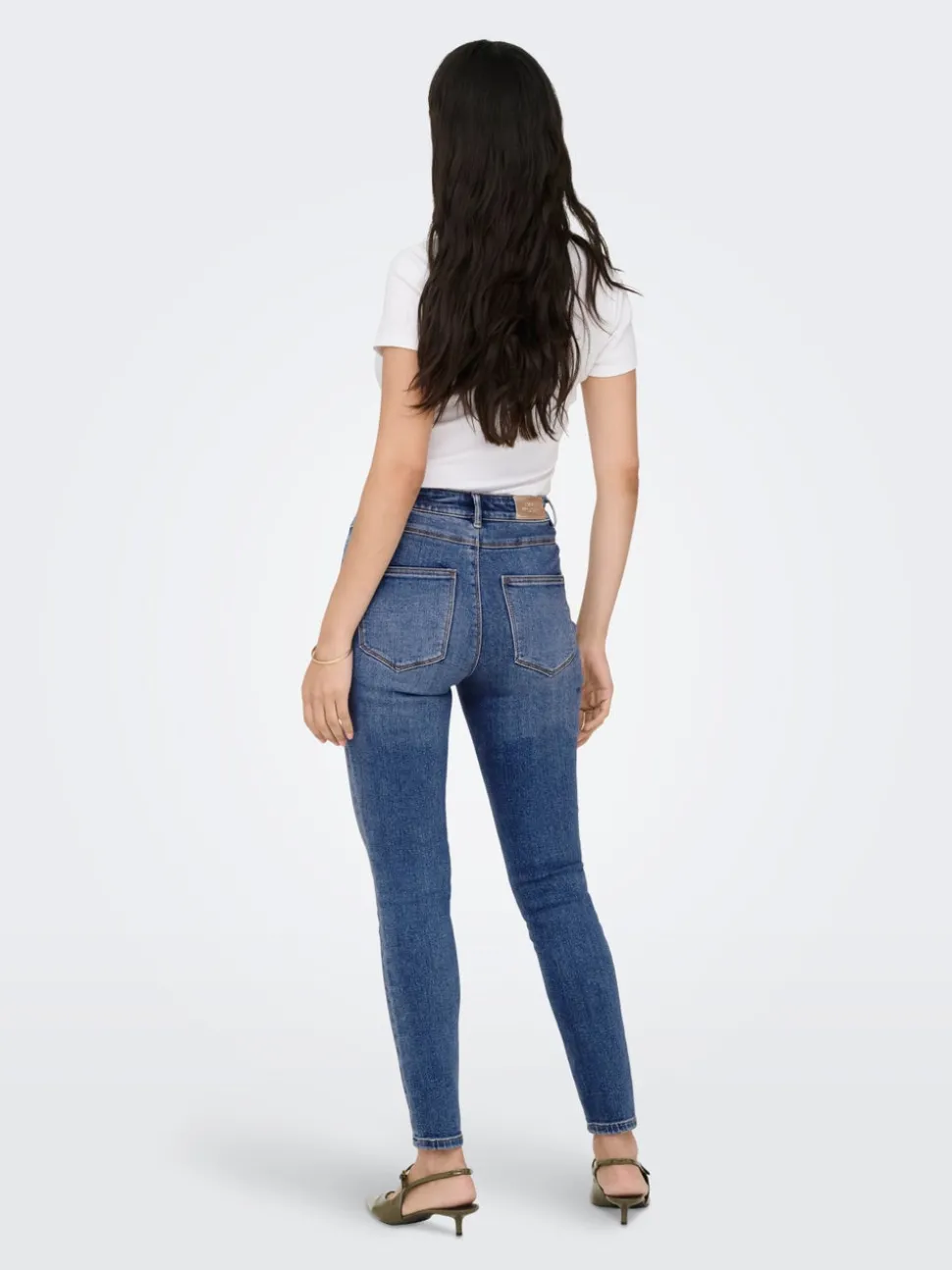 ONLMILA Taille haute Skinny Fit Longueur cheville Jeans