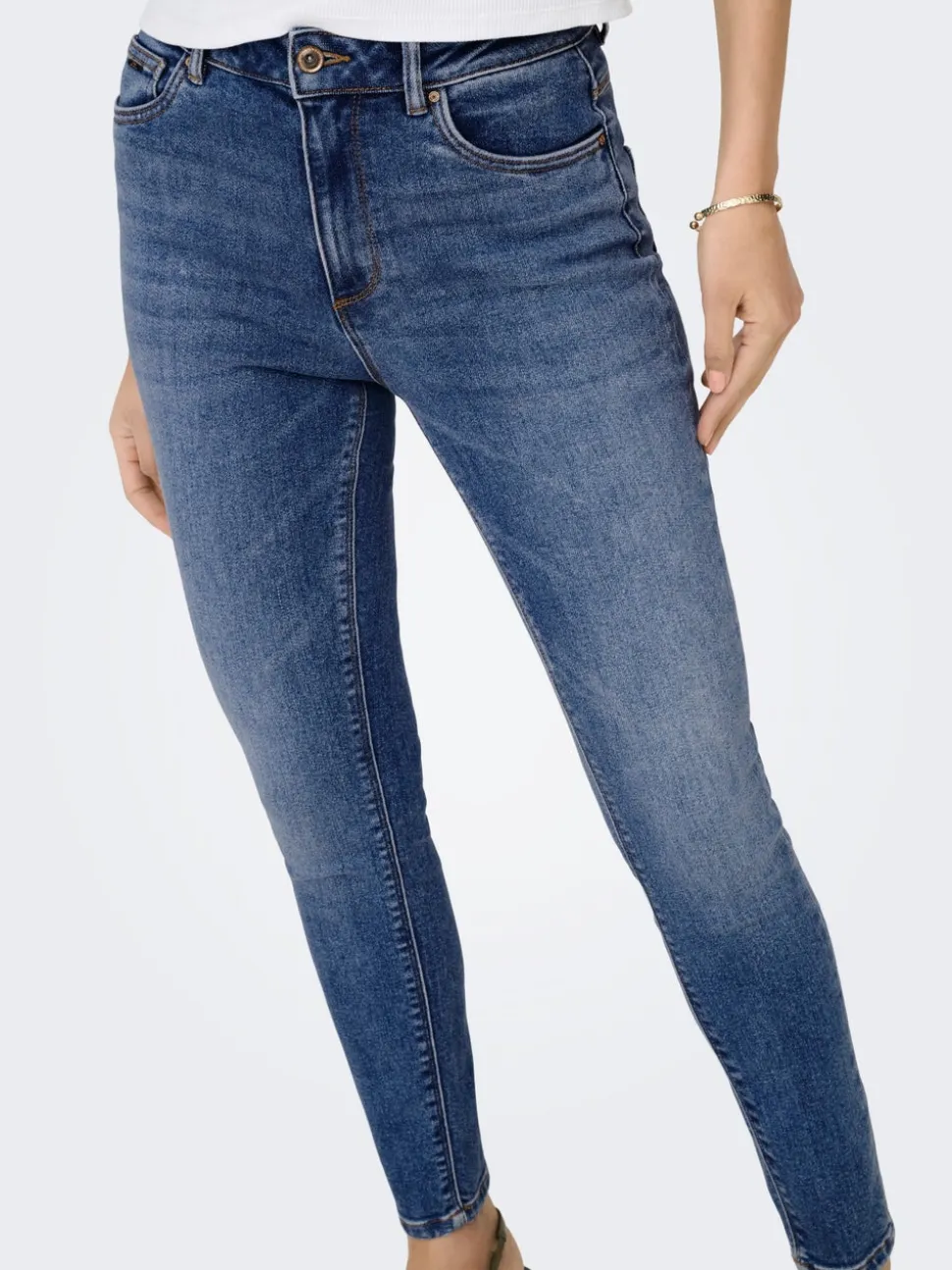 ONLMILA Taille haute Skinny Fit Longueur cheville Jeans