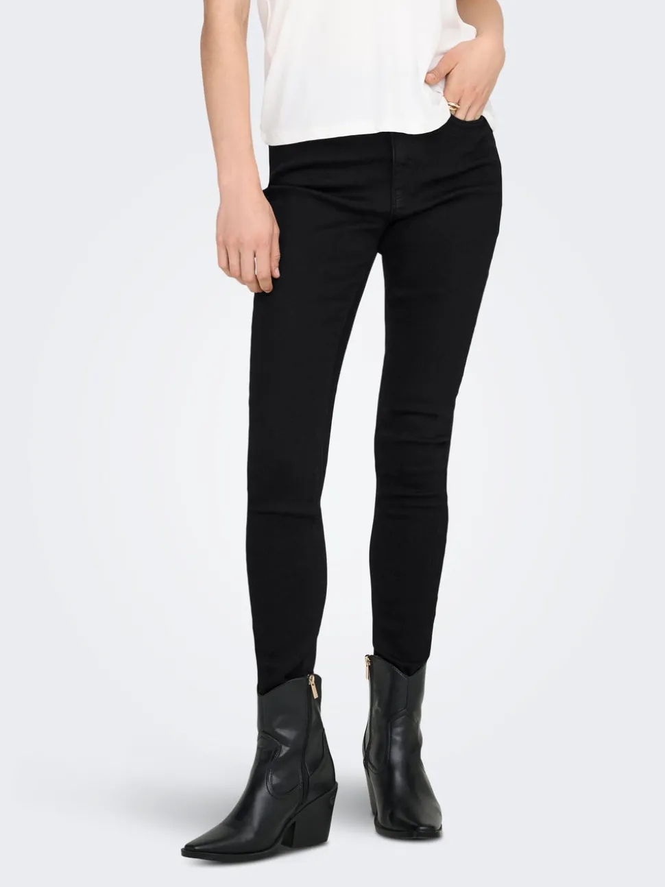 ONLMILA Taille haute Skinny Fit Longueur cheville Jeans
