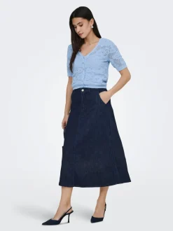 ONLMINDY Jean Jupe en denim Jupe longue