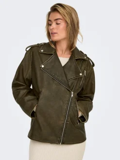 ONLMONTANA Veste en similicuir