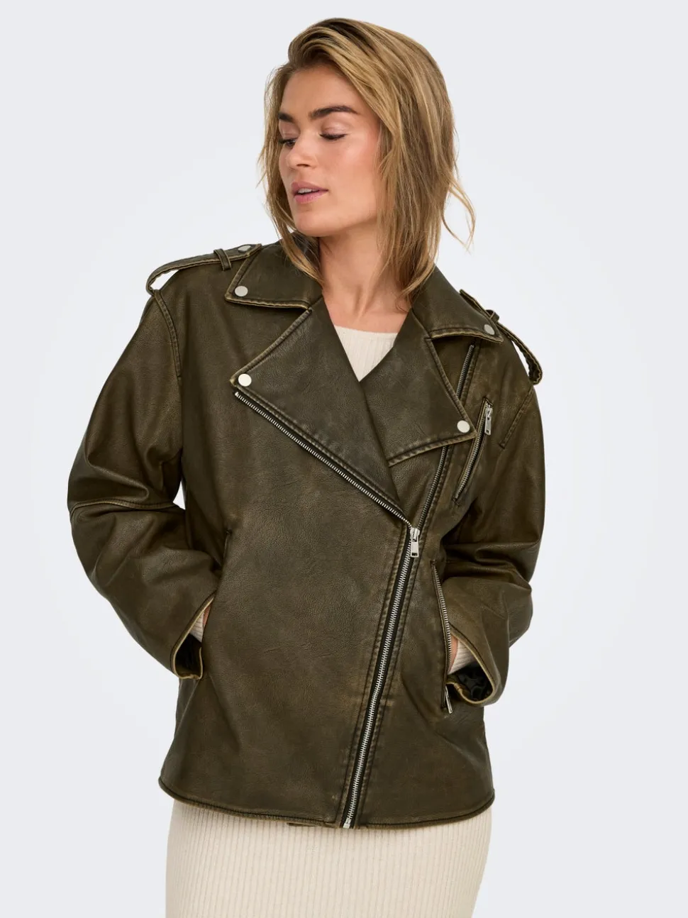 ONLMONTANA Veste en similicuir