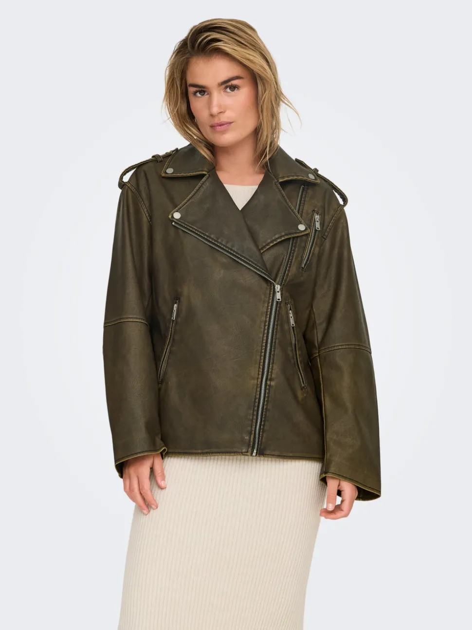 ONLMONTANA Veste en similicuir