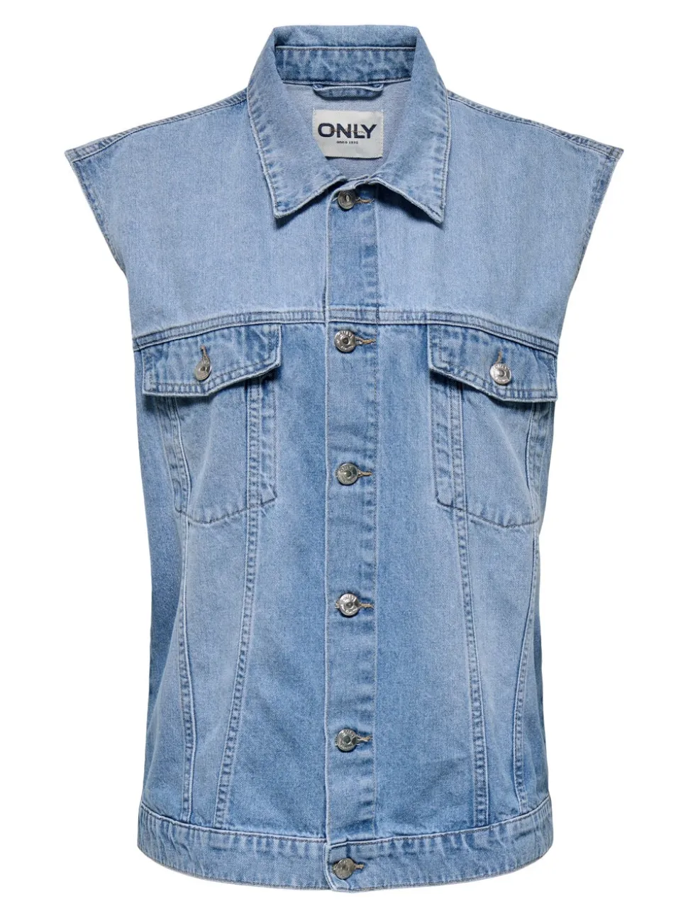 ONLMYRNA Veste en jean sans manches
